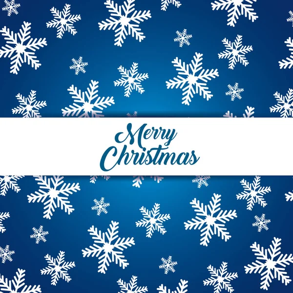 Flocons de neige fond pour célébrer joyeux Noël — Image vectorielle