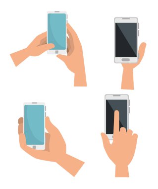 Sosyal smartphone teknoloji elinde ayarla