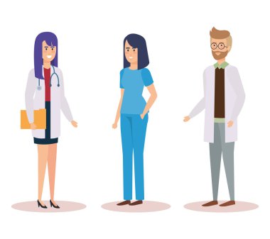 Doktorlar sağlık personeli Grup