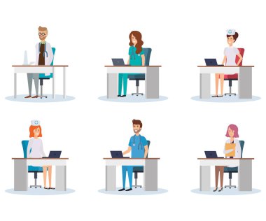 Doktor ile hemşire çalışma alanı'ndaki Grup