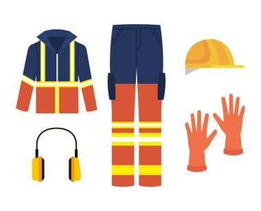 Endüstriyel güvenlik donanımları simgeler