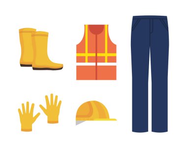 Endüstriyel güvenlik donanımları simgeler