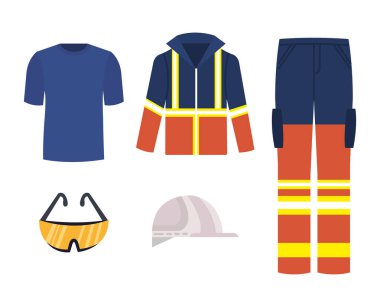 Endüstriyel güvenlik donanımları simgeler