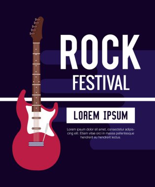 elektro gitar enstrümanı simgesi