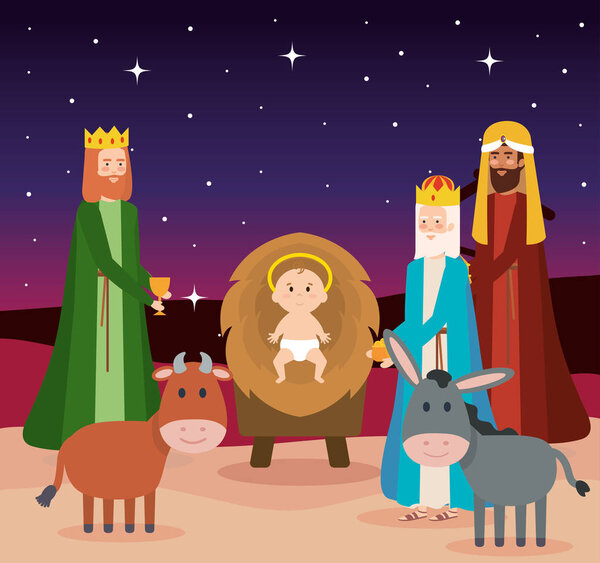 wise kings manger characters