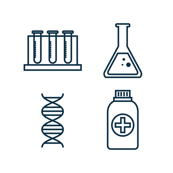 Медицинский набор икон — стоковый вектор