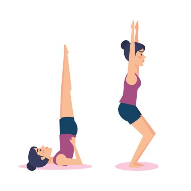 Yoga tasarım yapıyor kızlar dizi