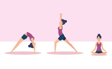 Yoga tasarım yapıyor kızlar dizi