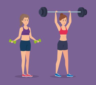 Fitness kızlar spor giyim tasarımı ile 