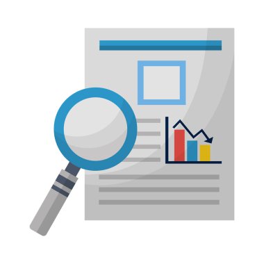 grafik vektör çizim tasarım belgeleri dosyaları istatistik olan Büyüteç barlar