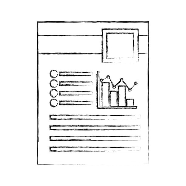 Файл Документа Смужками Статистики Графічний Векторний Дизайн Ілюстрації — стоковий вектор