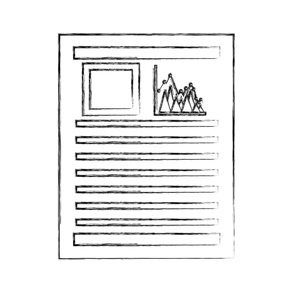 Arquivo de documentos com gráficos estatísticos — Vetor de Stock