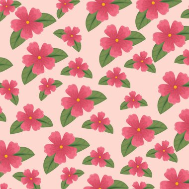 doğa ile sevimli çiçek yaprakları arka plan