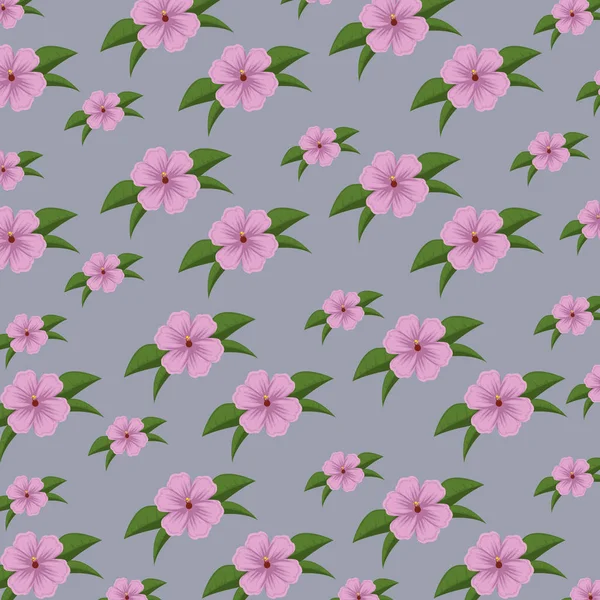 yaprak tasarımı ile sevimli çiçek arka plan