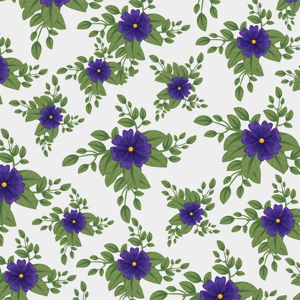 Çiçek bitkiler yaprakları ile arka plan stil