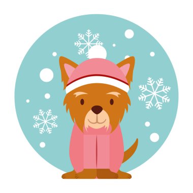 köpek neşeli Noel kartı