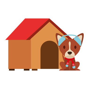 köpek neşeli Noel kartı