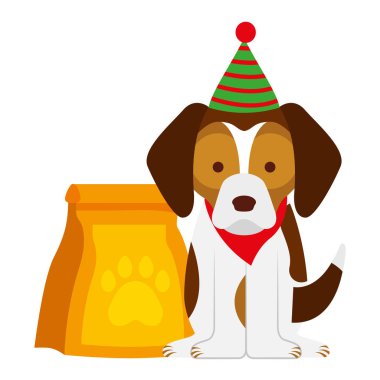 köpek neşeli Noel kartı