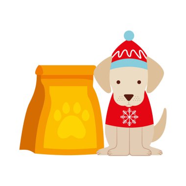 köpek neşeli Noel kartı