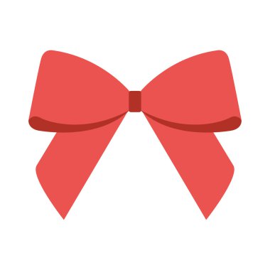 Beyaz arka plan vektör çizim üzerinde yay dekorasyon