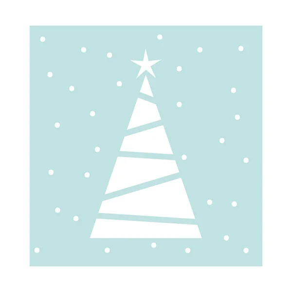 Merry Christmas Decoratie Wenskaart Vectorillustratie — Stockvector