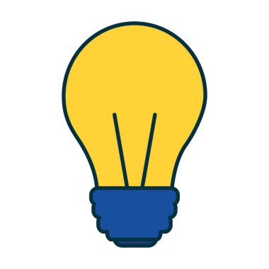 ampul beyaz arka plan vektör çizim üzerinde