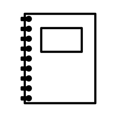 defter spiral eğitim ile okul vektör çizim malzemeleri