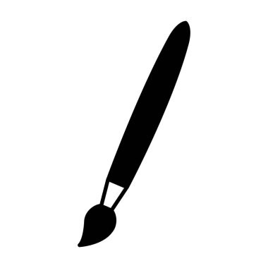 Beyaz arka plan vektör çizim üzerinde fırça Okulu