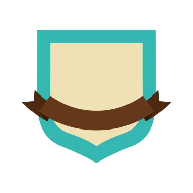 Etiket Şerit beyaz arka plan vektör çizim üzerinde boş