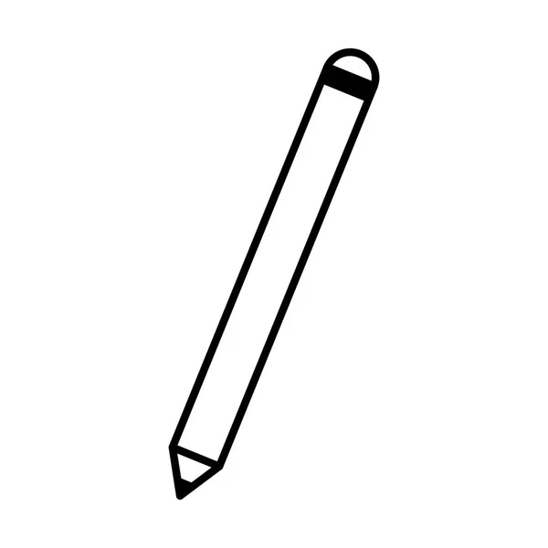 Crayon Objet Fourniture Éducation École Vecteur Illustration — Image vectorielle