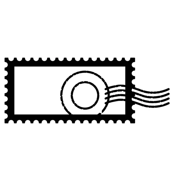白い背景のベクトル図の空白の切手 — ストックベクタ