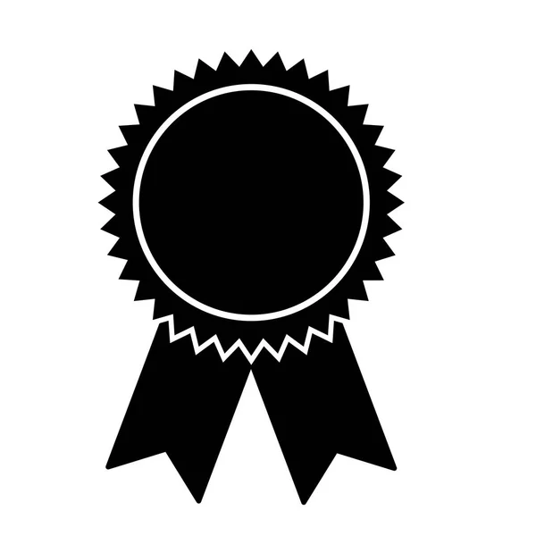 Rozet Medaille Witte Achtergrond Vectorillustratie — Stockvector