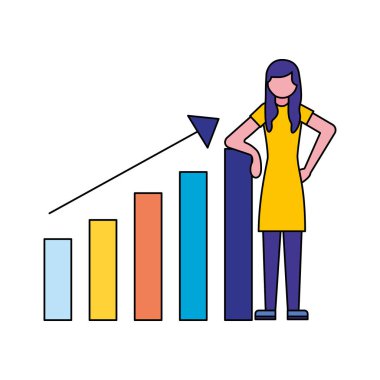 kadın istatistikleri diyagramı arama motoru optimizasyonu vektör çizim ile