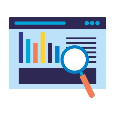 Web sitesi analiz arama motoru optimizasyonu vektör çizim