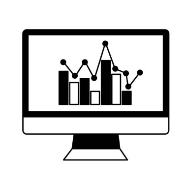 bilgisayar grafik istatistik iş rapor vektör çizim