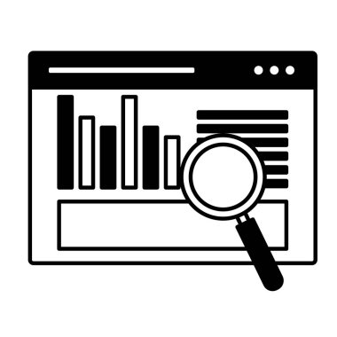 Web sitesi analiz arama motoru optimizasyonu vektör çizim