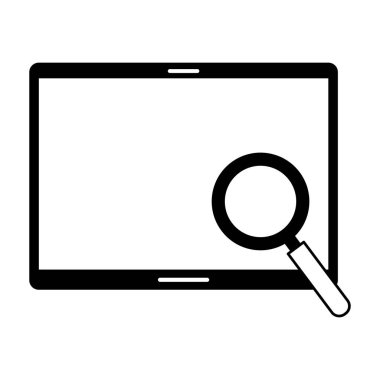 Mobil Büyüteç arama motoru optimizasyonu vektör çizim