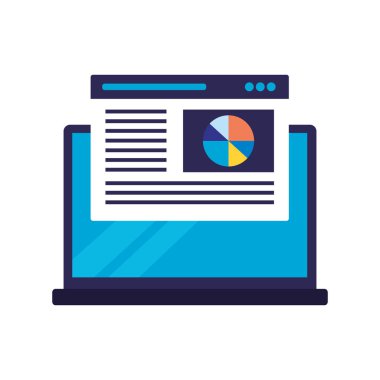 Dizüstü belge diyagramı arama motoru optimizasyonu vektör çizim