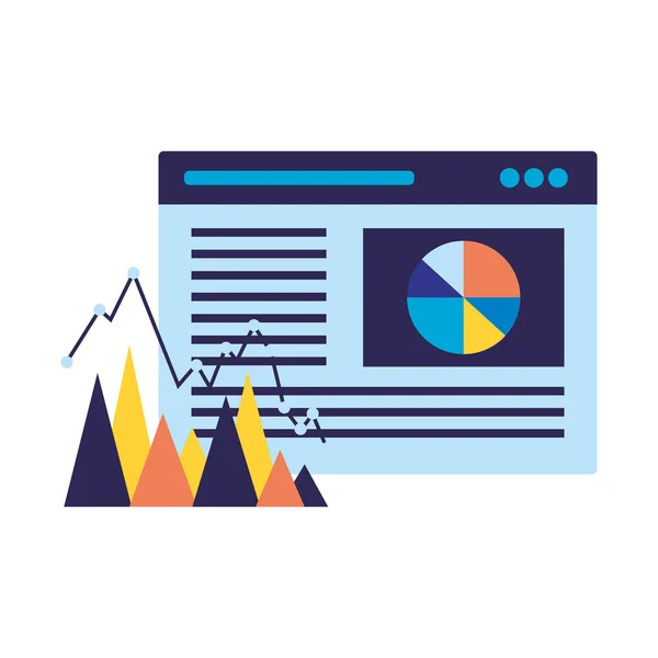 Webbplats Internationell Statistik Söka Motor Optimization Vektorillustration — Stock vektor