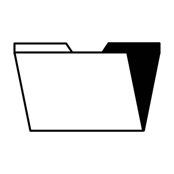 白背景ベクトル イラスト上のフォルダー ファイル — ストックベクタ