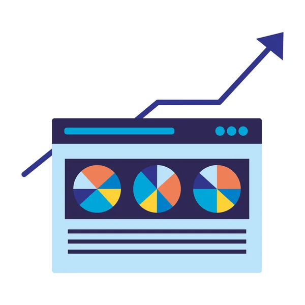 Web Sitesi Rapor Arama Motoru Optimizasyonu Vektör Çizim — Stok Vektör