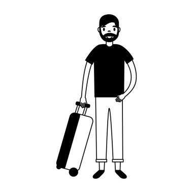 seyahat bavul tatil turist adam