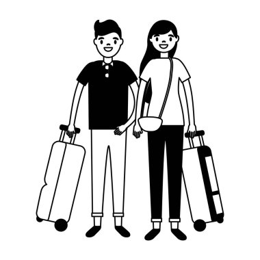 çanta çift turist tatil seyahat