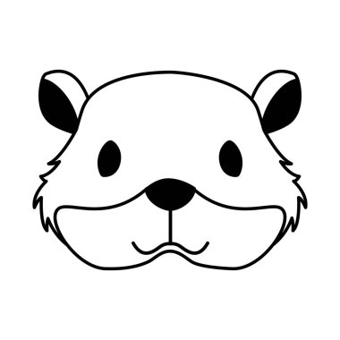 hamster kemirgen beyaz arka plan üzerinde