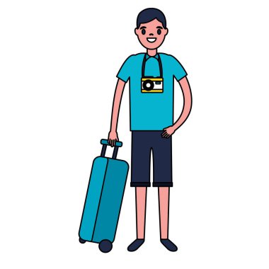 seyahat bavul tatil turist adam
