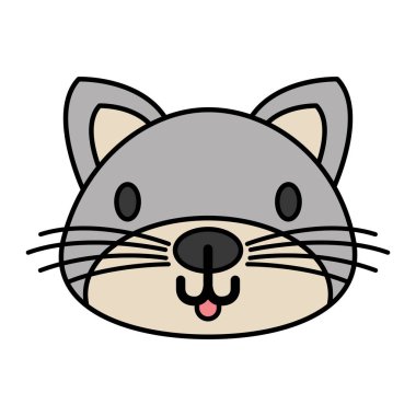 Beyaz arka plan üzerinde kedi evde beslenen hayvan