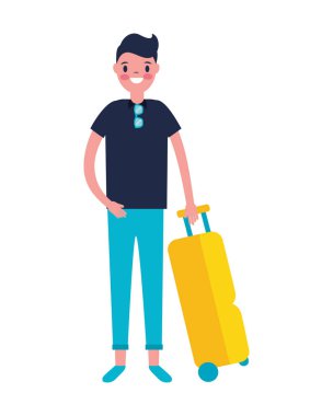 seyahat bavul tatil turist adam