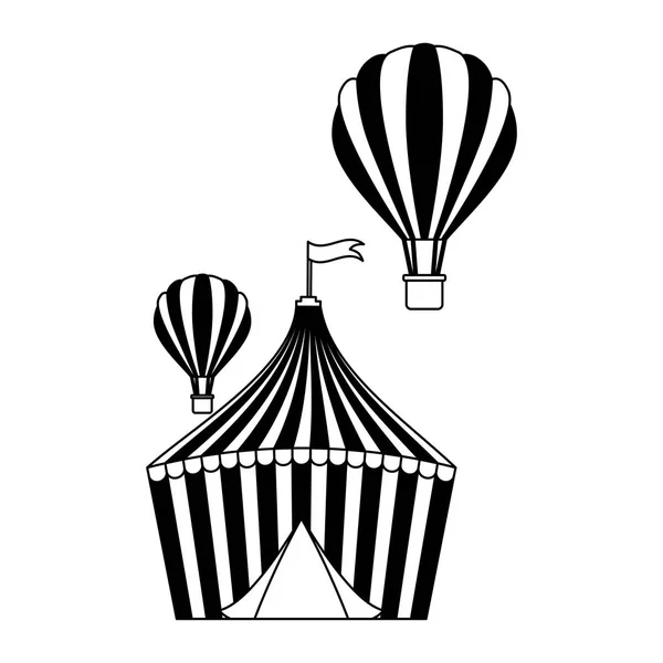 Цирковая ярмарка развлечений — стоковый вектор