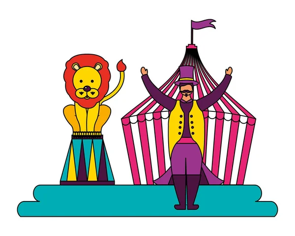 Circus fun fair — Stockový vektor