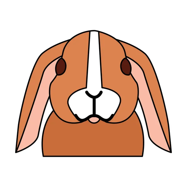 Niedliches Kaninchen auf weißem Hintergrund — Stockvektor